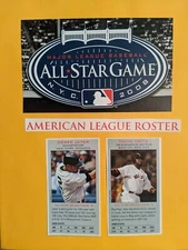 2008 MLB All-Star Game Program Player Cuts - U Pick