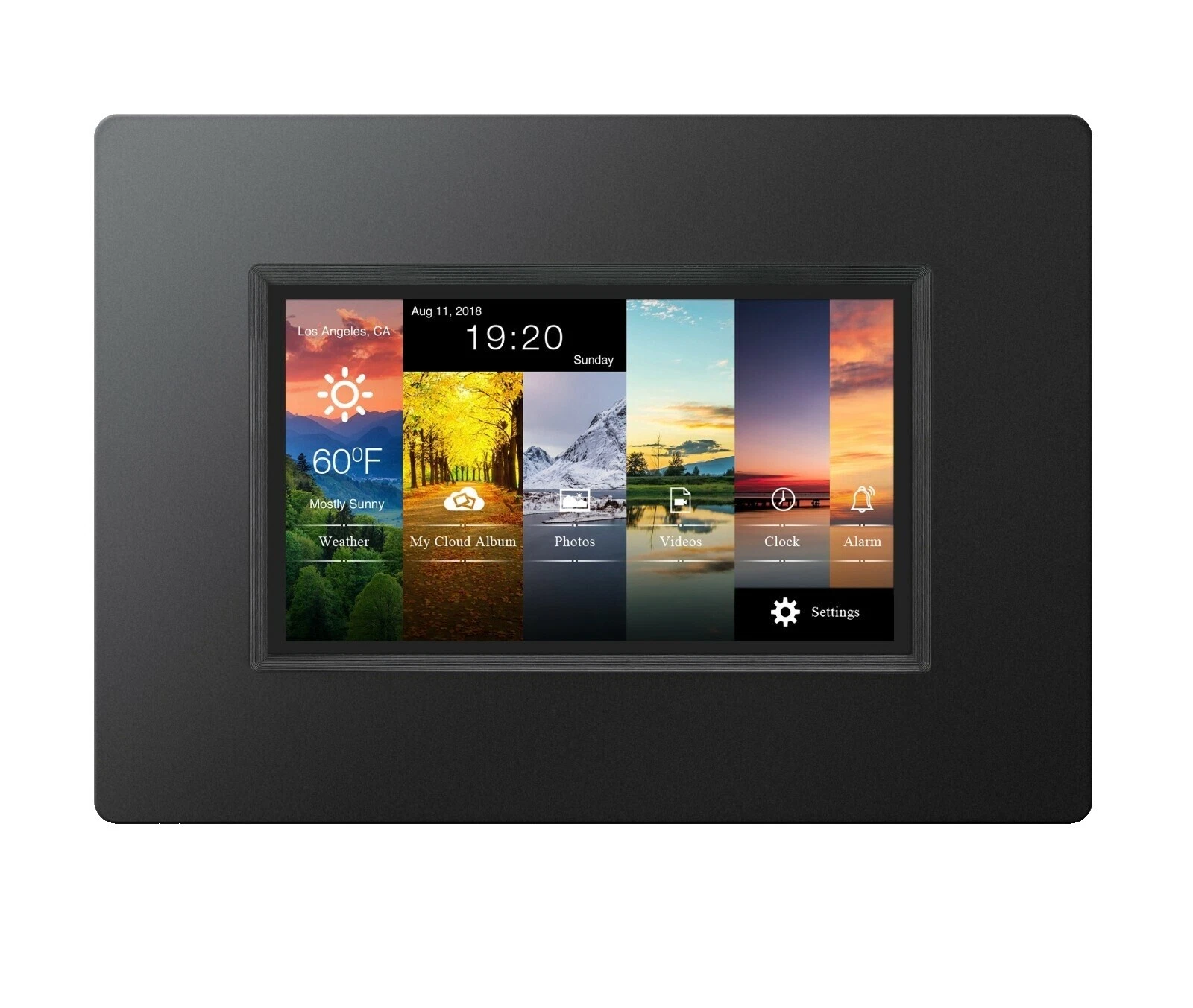 LED Digital Photo Frames with Rechargeable Battery