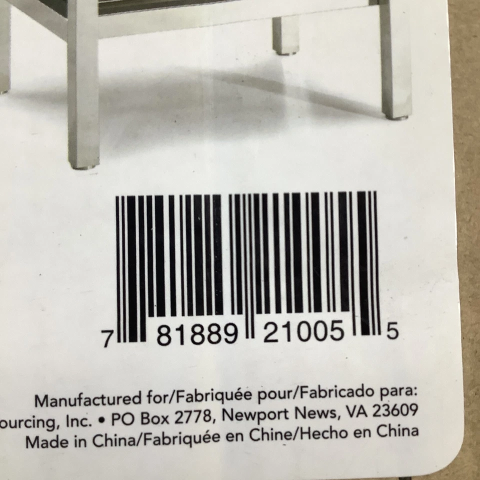 Consola Mirabelle Cromo Tri Nivel Estante Mesa MIR2419RCP Habitación 5 Foto 2 de 2