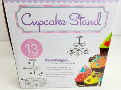 Lot Of 10 Kole Imports Cupcake Stands New In Case Holds 13 Cupcakes
