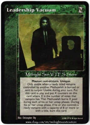 Leadership Vacuum Keepers of Tradition V:TES VTES Vampire CCG