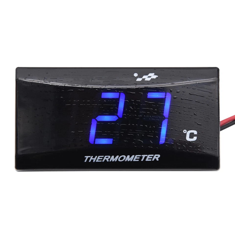 Blue Digital Motorcycle ATV Water Temp Gauge with Thermometer Sensor - Image 4 of 4