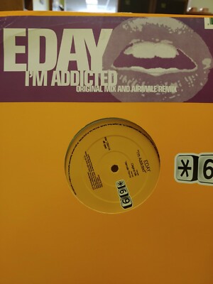 EDAY I'M ADDICTED 12'' SINGLE LP RARE OOP LIKE NEW