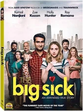 The Big Sick (dvd with slipcover) New, Free shipping  