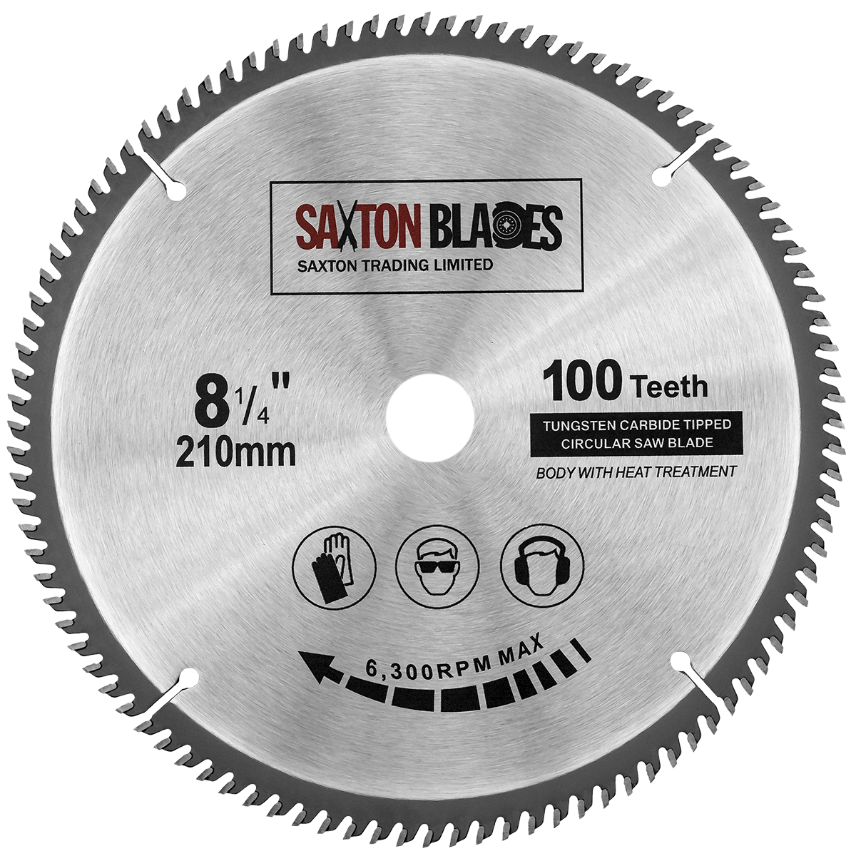 Saxton TCT Circular Saw Blade 210mm x 25.4B x 100T
