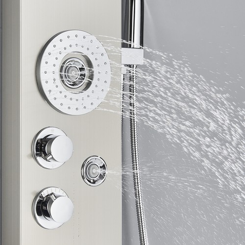 LED Panel de Ducha Moderna Acero Inoxidable Columna de Hidromasaje Para Baño - Imagen 176 de 207