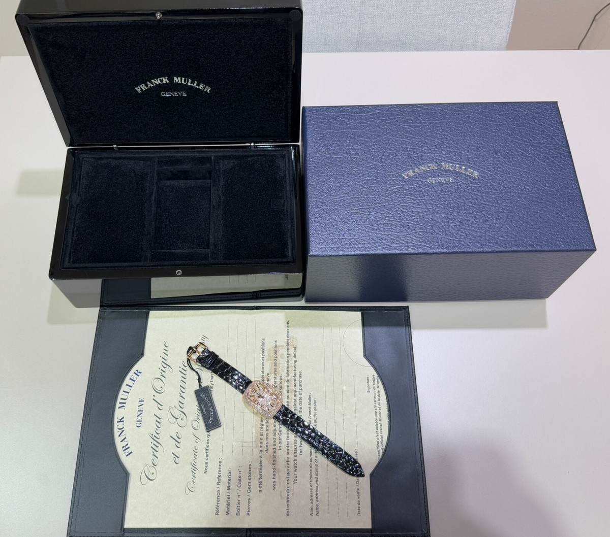 Franck Muller Galet 3002L QZ V D3 CD5N 18K Rose Gold Diamond