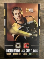 Boston Bruins Andrew Peeke #52 11/7/24 Game Poster 2024~2025 VS Calgary Flames