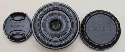Fujifilm Fujinon 27mm f/2.8 XF,  Aspherical Super EBC Lens, Both Caps, Mint Cond