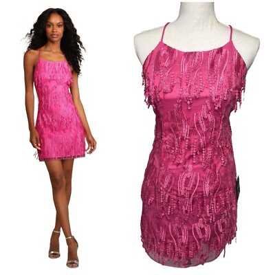 lulus pink fringe dress Light Pink Mini Dress - Sparkly Fringe Dress - Strapless Dress