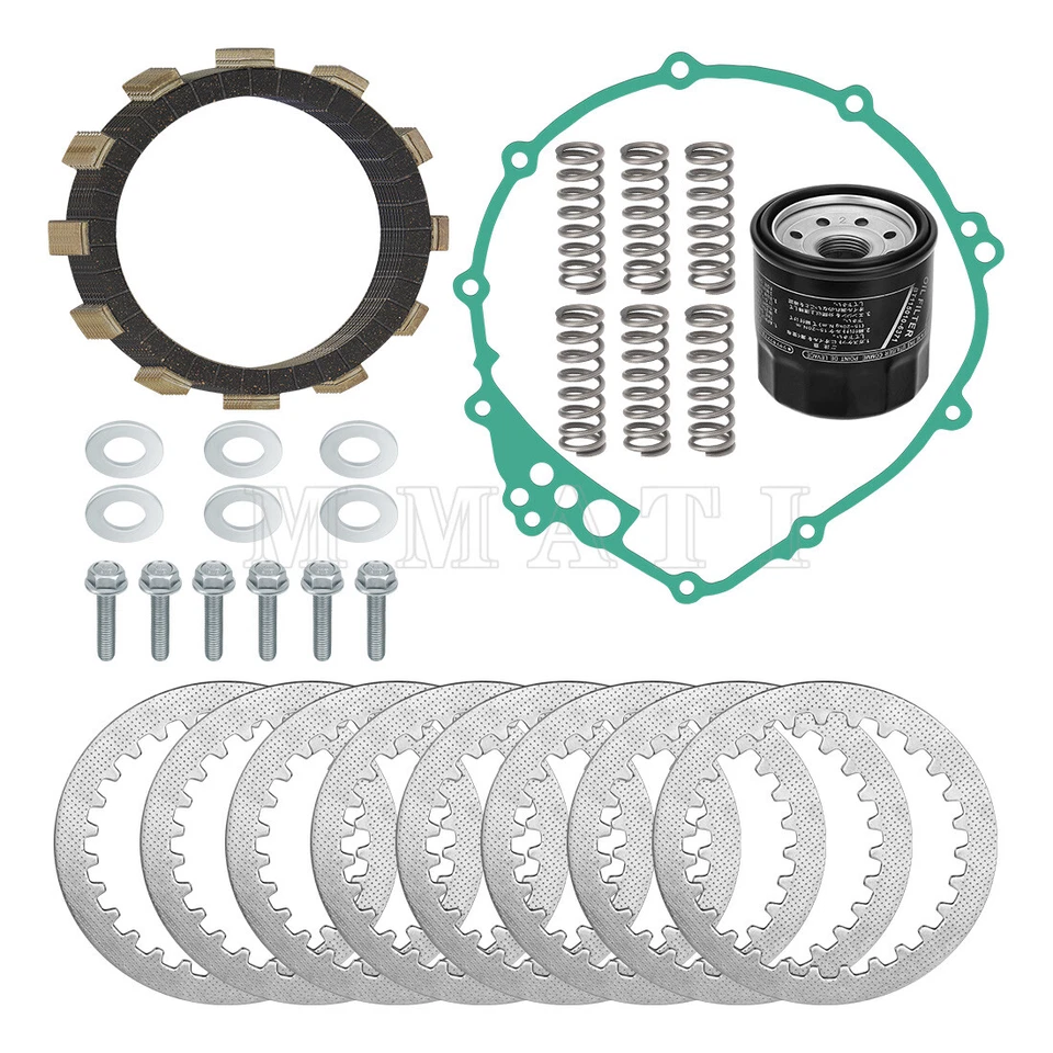 Kit de juntas de placas de fricción de embrague para Yamaha R6 R6S YZF-R6 YZF-R6S FZ6 2003-2009 Foto 4 de 4