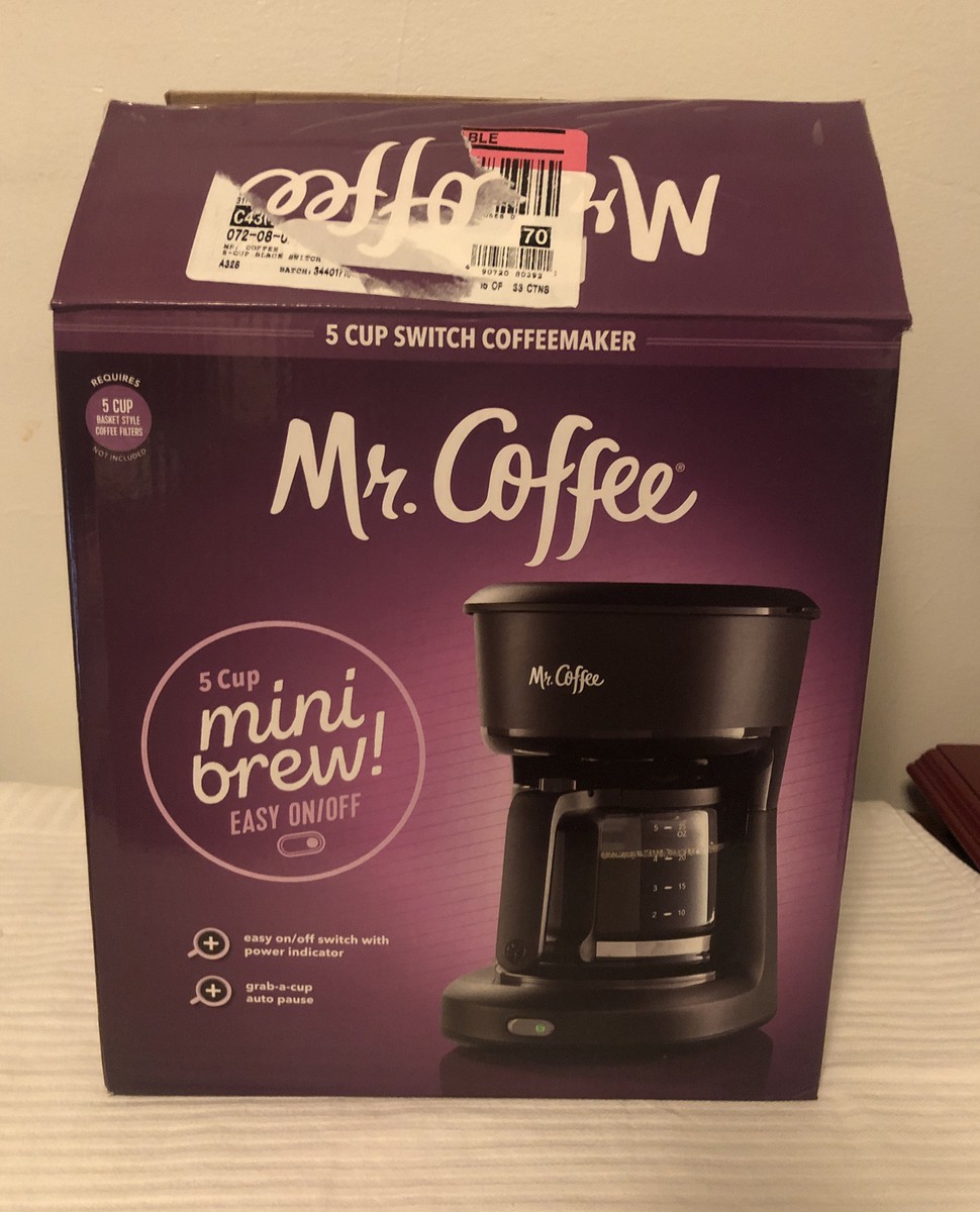 Coffee® 5-Cup Mini Brew Switch Coffee Maker (no carafe) Black