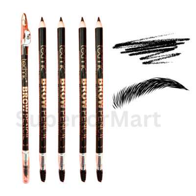 5x TECHNIC Augenbrauenstift Eye Brow Liner Definer schwarz mit Anspitzer & Pinsel