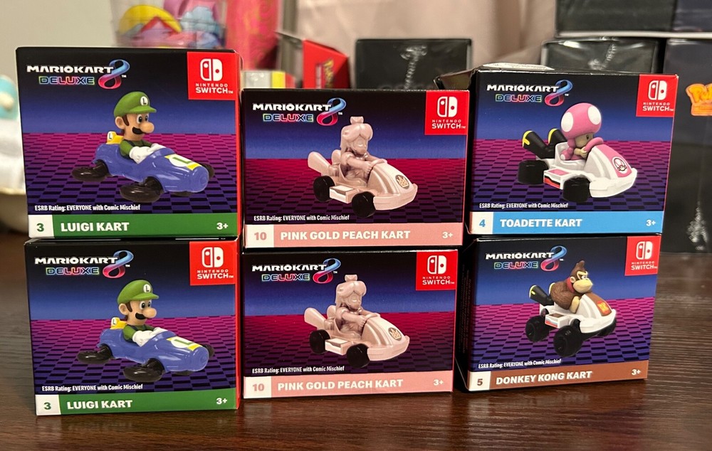 2024 McDonald's Mario Kart 8 Deluxe Happy Meal Toys Sealed Collectibles  