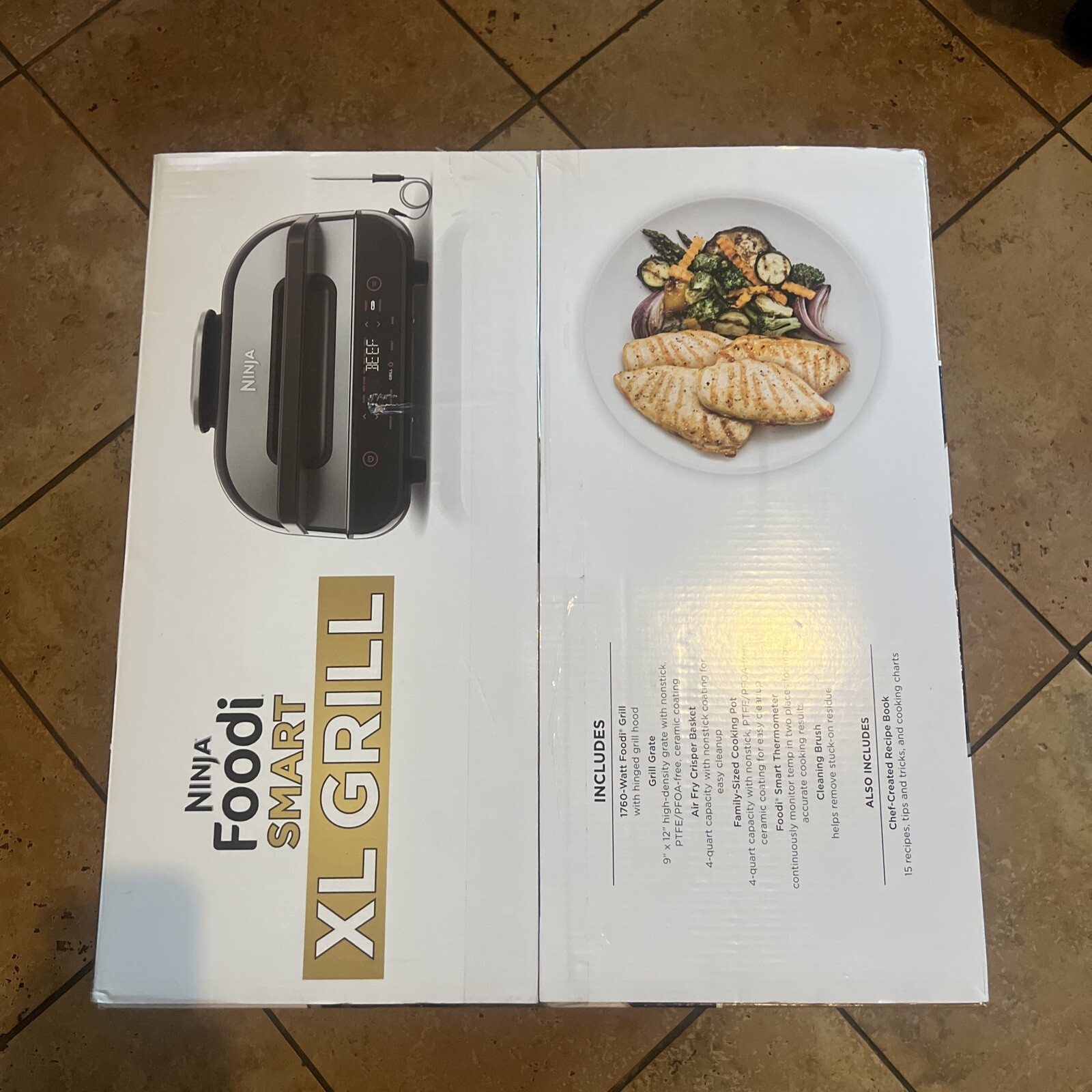 Ninja Foodi 6in1 Smart XL Indoor Grill Air Fryer Smart Probe FG551