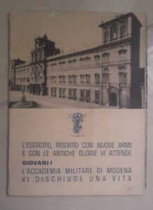 Pubblicita Concorso Accademia Militare Modena Esercito Militaria Anni 40 Ebay