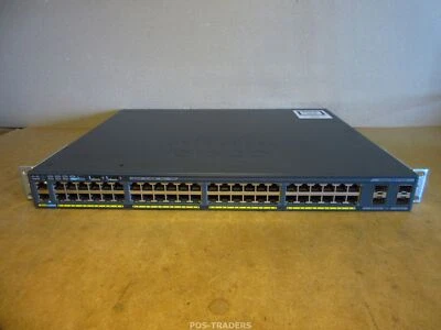 Cisco CATALYST C2960X-48FPS-L V07 48-Port Ethernet Switch - INCL RACK EARS - Photo 1/4