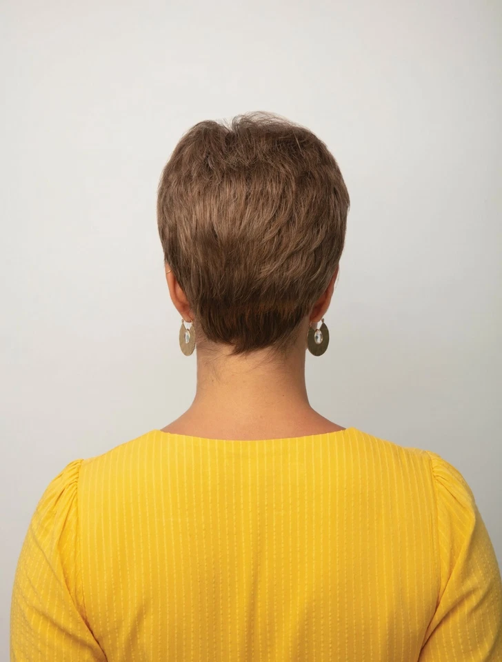 Peluca Valentina - Color Castaño - Colección Orquídeas René de París - Peluca Corta Foto 3 de 4