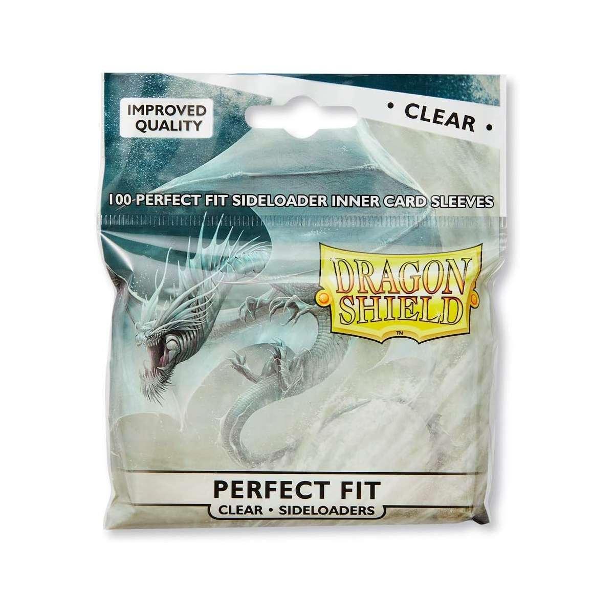 100 Buste Protettive PERFECT FIT SIDELOADERS Perfect Size 64x89 Dragon Shield