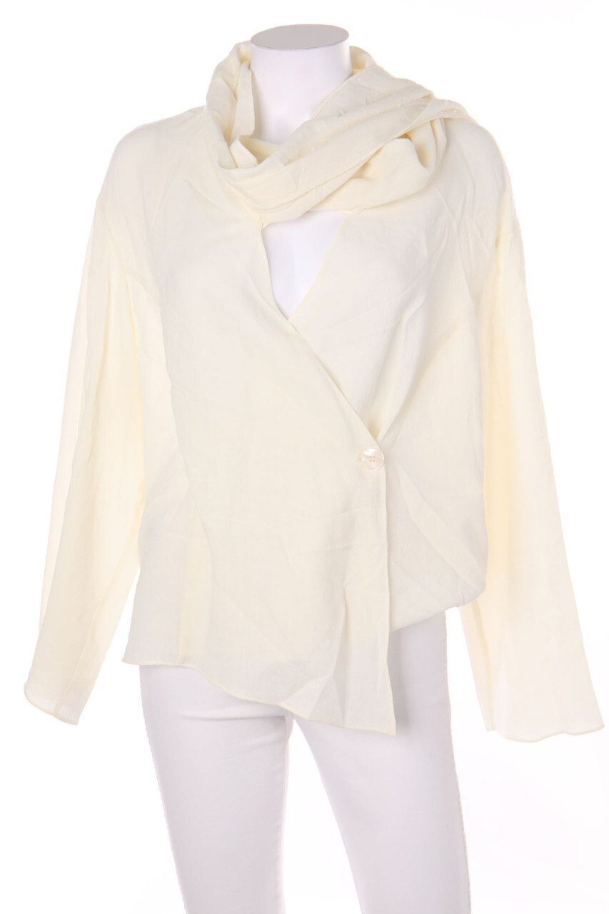 ZARA Blouse Draping M ivory