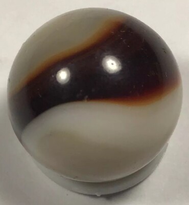 Vintage Akro Agate 3 Color Corkscrew Marble. UV. .63 Inch in Mint Codition.