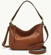 Fossil Skylar Crossbody Shoulder Bag Brown Leather SHB2656213 NWT 180 Brandy F