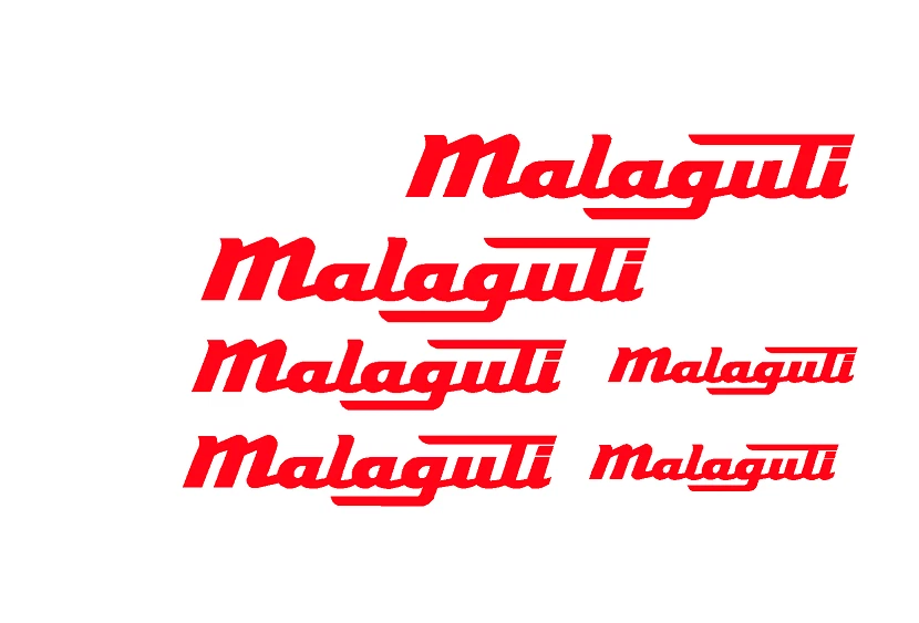 adesivi Moto - 6 adesivi Malaguti - stickers Malaguti