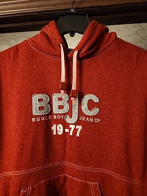 VTG BUGLE BOY Mens Large Authentic Legends Red  Hoodie