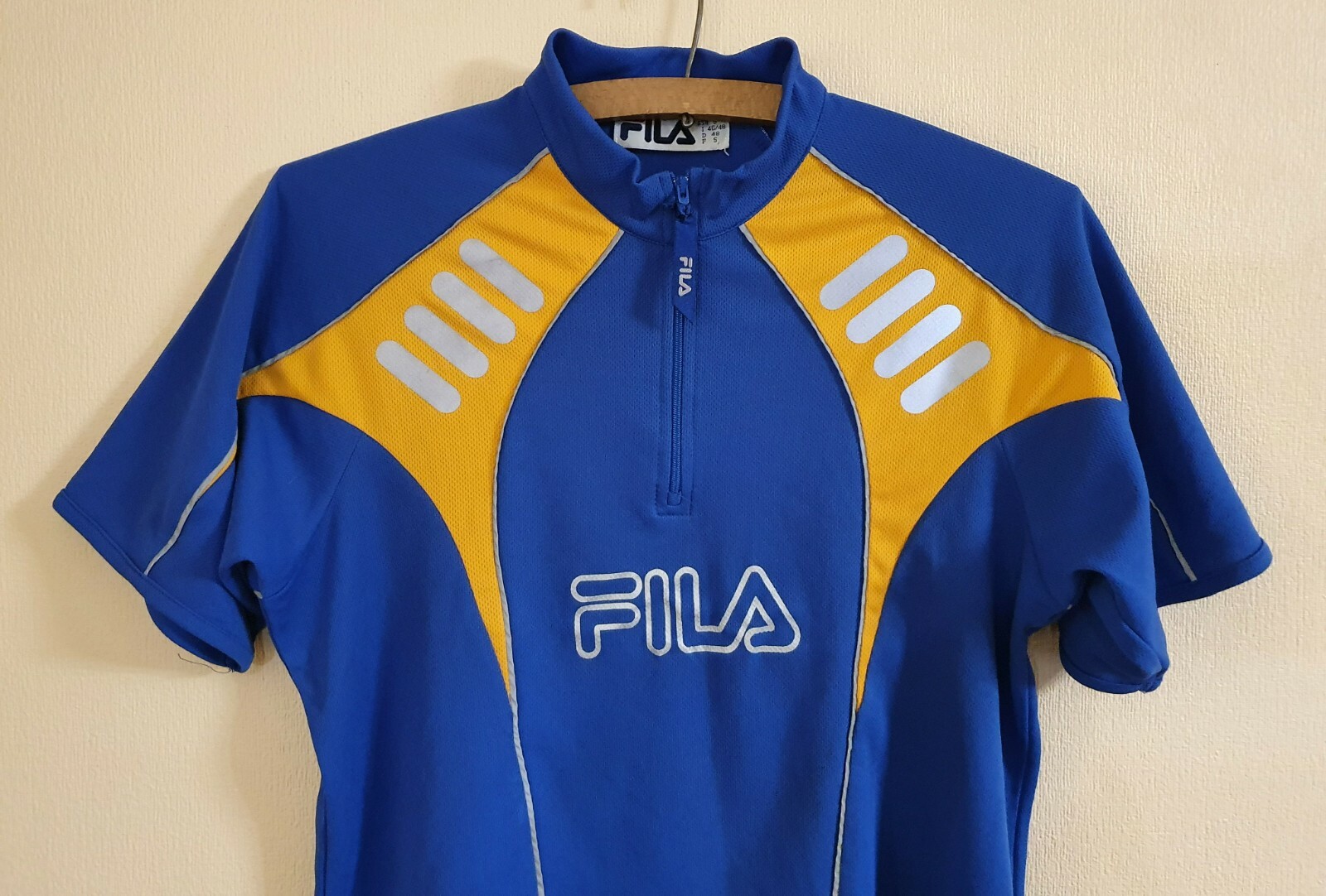 FILA Maglia Uomo Velo Cycling Quick Dry Abbigliamento Bici Vintage Taglia S