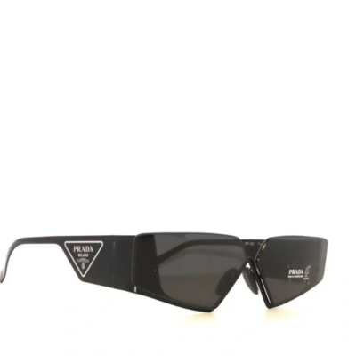 Prada 58ZS 58 1AB06L Black Dark Gray Sunglasses PR58ZS | eBay