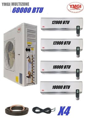 60000 BTU 5 Ton Mini Split Air Conditioner Heat Pump Mitsubishi compressor  JII | eBay