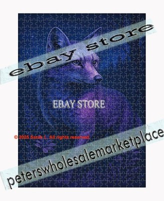 500 piece jigsaw puzzle Twilight Wolf Forest 3D Look Night Wildlife