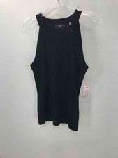 Pre-Owned Tahari Black Size Small Knit Tank Top