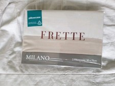 Frette milano 2 pillowcases 50 x 75cm.200 thread count. 100% cotton