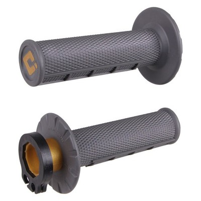 Odi V2 Half Waffle MX Lock-On Grips Graphite For Suzuki DR650S 2015-2023