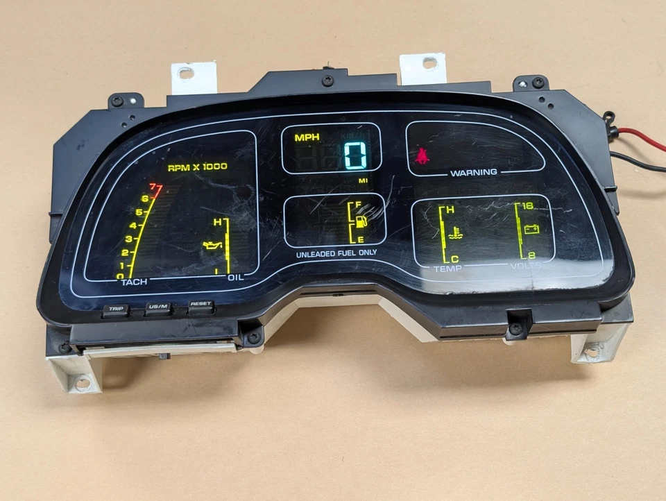 Chrysler Lebaron 1992 convertible tablero digital cuadro de instrumentos velocímetro Foto 2 de 3