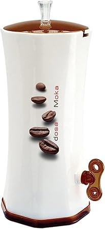 Snips Dosa Moka - Dispensador De Granos De Café (Plástico), Color Blanco Y Marrón En Oferta Snips 020540 Dosa Moka-Dosatore Per Caffè In Polvere Da 250 Gr Bianco 1 Tazza