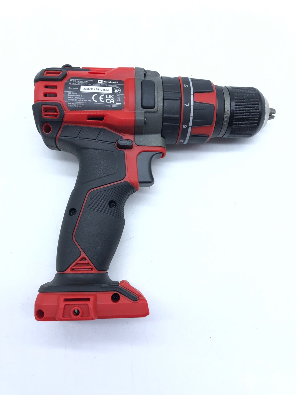 Trapano avvitatore a batteria Einhell TP-CD 18/50 Li-i BL BODY 50 Nm foto 4