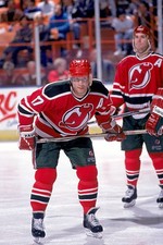 Forward Patrik Sundstrom New Jersey Devils skates on the ice durin- Old Photo 1