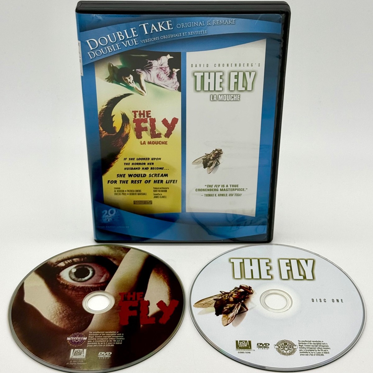 The Fly (1958)/The Fly (1986) (DVD, 2008, 2-Disc Set, Canadian