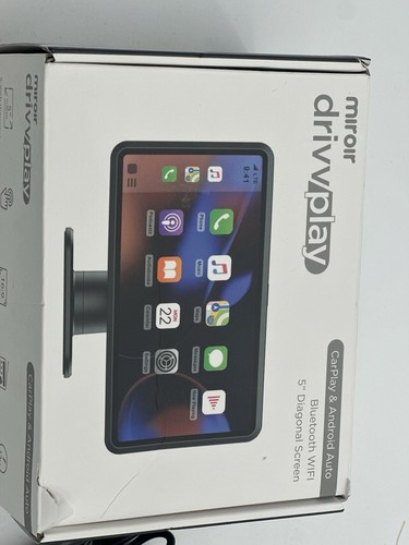 Miroir Drivvplay Carplay & Android Bluetooth Wifi 5” Auto Touchscreen - Picture 1 of 3