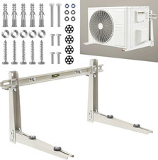 Mini Split Wall Mounting Bracket for Outside, 400 lb Heavy Duty Galvanized Steel