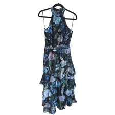 Lipsy Benedicte Floral Halterneck Tiered Dress size 8 NWT