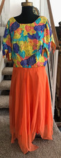 Платье Retro 70's Dress Womens Gown