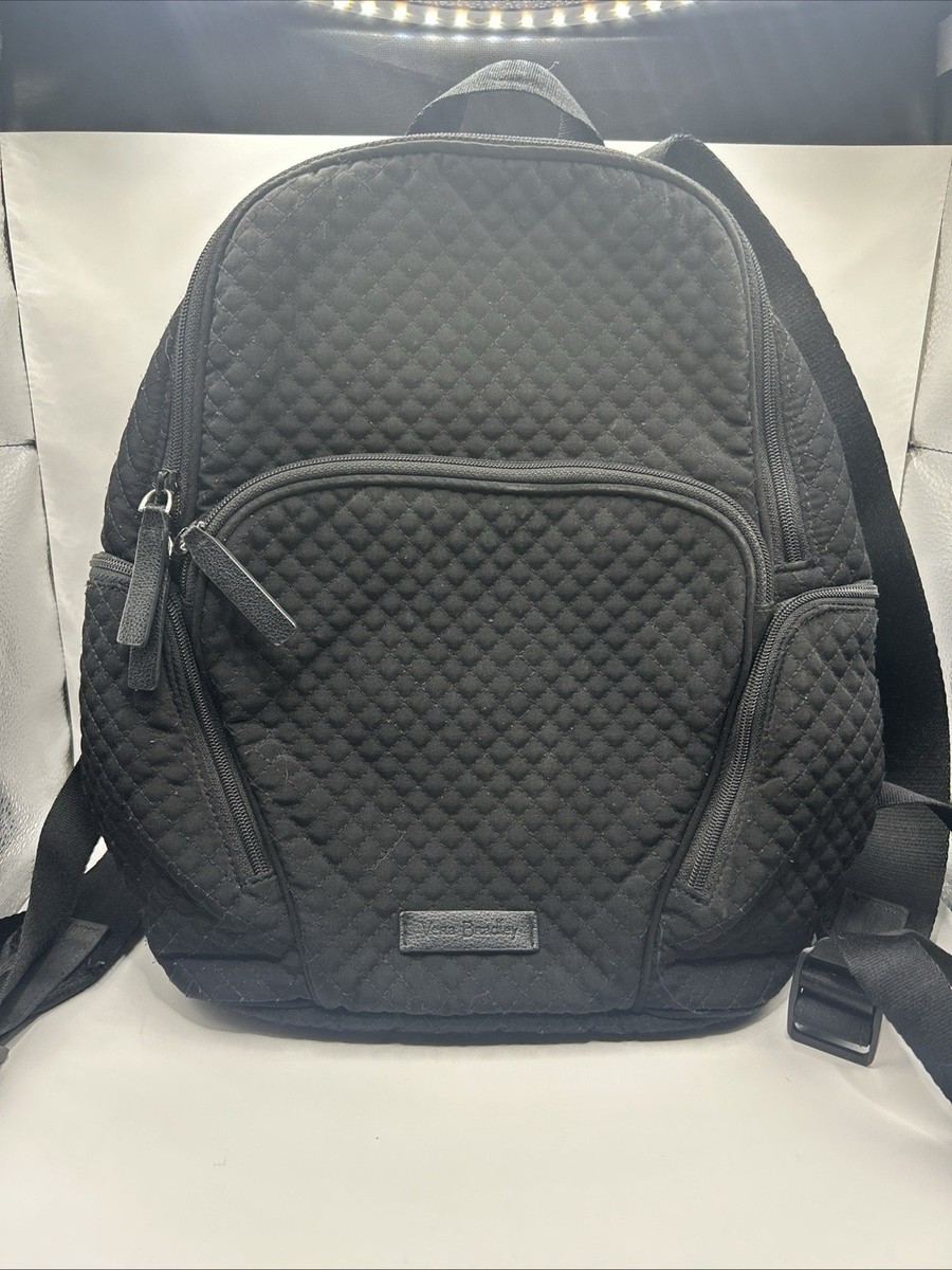 new Vera Bradley Small Backpack in Microfiber Black Amazon.com: Vera Bradley Women main image 4