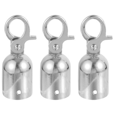  Set of 3 End Tip Caps Seilendanschlag Seilendkappe Mit Haken Schnur-Endstopper