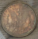 1887 Morgan Silver Dollar Brilliant Uncirculated Toned