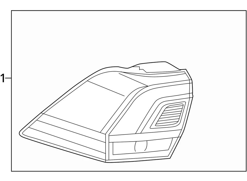 Conjunto de luz trasera izquierda Volkswagen Tiguan 2018-2020 5NN-945-095-A OEM *NOTA* Foto 4 de 4