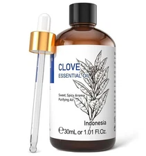 HIQILI 1 Fl Oz Clove Oil for Teeth and Gums, Oral Care, DIY Clean Spray, Aromath