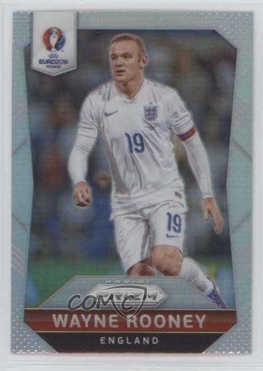 2016 Panini Prizm UEFA Euro Silver Prizm Wayne Rooney #55 3vh